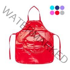 단면코팅 유광 방수 주머니 앞치마 소형 1벌, 보라색