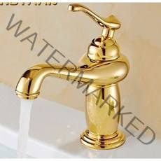 화장실 원홀 탑볼 세면대수전 빈티지 엔틱 황동 골드 실버 수전