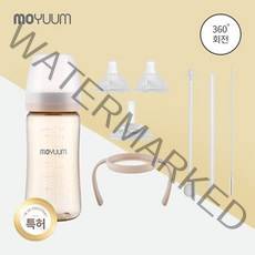 모윰 [모윰] PPSU 올인원 270ml 3종세트 (노꼭지 젖병+빨대컵ACC+젖꼭지 2ea), 3단계