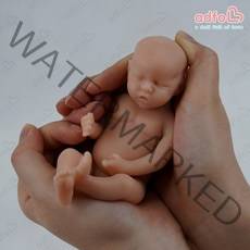 리본돌 구체관절인형 베이비돌 실리콘 월 용, 14cm 도색되지 않은 트윈브