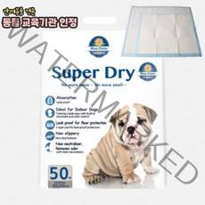 [블루클린] 슈퍼드라이 반려동물 배변 패드 S 50매 (40*50cm), 배변패드 M 50매 (50x60cm)