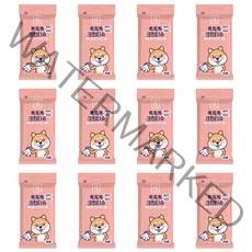 브리더랩 반려동물 똑똑똑 크린티슈 물티슈 발바닥엉덩이, 30매, 12팩