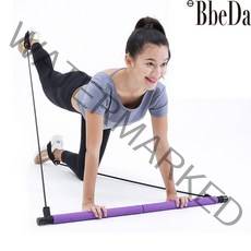 빼다 올인원 전신운동 텐션바 BBEDA1 전신 스쿼트 튜빙밴드 멀티 짐스틱 필라테스봉, 핑크