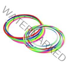 국내생산 어린이 훌라후프 학교 학원 단체용 다이어트 교재용 체육대회 운동회 레트로, 단색(파랑75cm)