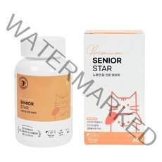 멍냥이랑 시니어스타 노령견 노령묘 영양제 60정, 노령 질환 억제, 1개