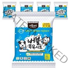 에티펫 반려동물 버블목욕시트, 15매, 5개