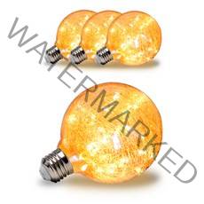 LED 에디슨안개전구 G95 2W, 전구색, 4개