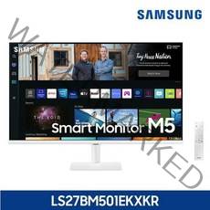 삼성전자 68.6cm FHD LED M5 스마트 모니터 화이트, LS27AM501NKXKR