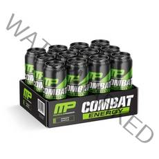 Muscle Pharm Combat Energy Drink Green Apple 머슬팜 컴뱃 에너지 드링크 그린 애플 473ml 12캔 1팩