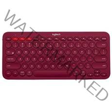 로지텍 무선키보드 K380 + 키스킨, Red, 텐키리스