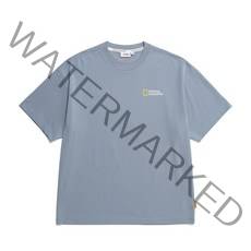 [국내매장판] 내셔널지오그래픽 반팔티 N232UTS909 수피마 스몰 로고 티셔츠 STORM BLUE