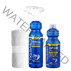 불스원 크리스탈 코트 플러스 500ml + 리필 300ml + 극세사융, 1세트