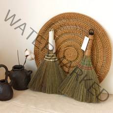 싸리 빗자루 복빗자루 싸리비 M 라탄공예 청소 소품, 화이트