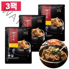다모아 간편조리 즉석탕 뼈다귀해장국 600g x 3팩