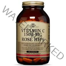 솔가 비타민 C 1500mg 로즈 힙스 타블렛 글루텐 프리 무설탕, 180개입, 1개