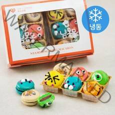 냠몽몽 꼬맹이 캐릭터 마카롱 24구 (냉동), 192g, 1개