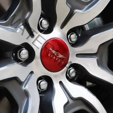 람앤클 더뉴 제네시스 G70 G80 GV80 GV70 휠튜닝 알루미늄 휠캡 엠블럼 커버 몰딩, 블루(4P)