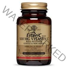 솔가 에스터-C 플러스 비타민 C 500mg 베지캡슐 글루텐 프리 비건 무설탕, 50개입, 1개