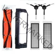 청소기 교체 호환 부속 샤오미 mi Roborock S5 Max S50 S51 Roborock S6 MaxV 로봇 진공 청소기 부품 교체 메인 브러시 Hepa 필터 Rags, B