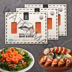 홈파티 피터씨마켓 ASC 인증 항공직송 생연어로 만든 올바른 훈제연어 200g X 3