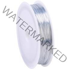 부드러운 철 와이어 0.5mm x 80m, 1개, 12 실버