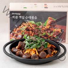 프레시지 매콤 깻잎 순대볶음, 627g, 1팩