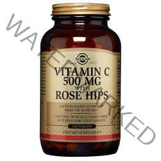 솔가 비타민 C 500mg 로즈 힙 포함 타블렛 무설탕 글루텐 프리, 250개입, 1개