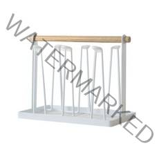 윰스 심플하고 예쁜 우드 컵거치대 머그컵 커피잔 다용도 컵홀더 화이트, 1개