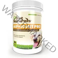 강아지 관절 영양제 관절약 보조제 Pet Naturals - 프로 글루코사민과 초록입 홍합이 함유된 강아지용 보충제 인공 성분 없음, [02] 60 Count