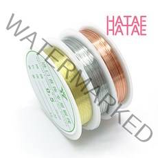 하태하태 컬러 철사 3색 0.3mm 0.5mm 0.7mm와이어공예, 03.로즈골드-0.5mm(길이 7M)