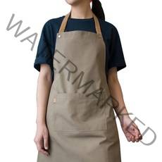 루아뜨 길이조절 방수 앞치마, 브라운, 선택:브라운