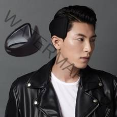 칸핏 남자 옆머리 누르기, 블랙, 1개