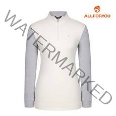 올포유 여성 줄무늬 집업 티셔츠 AWTHJ5112-100 G