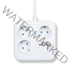 러그 3구 2포트 USB 멀티탭, LUG-KSB-03U-1.0(B), 블루