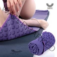 데비 논슬립 요가타올 + 메쉬백, 퍼플