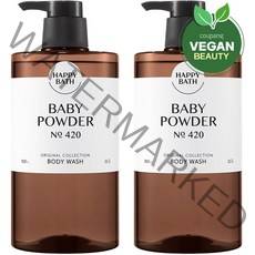 해피바스 오리지널 컬렉션 바디워시 베이비파우더향, 910g, 2개
