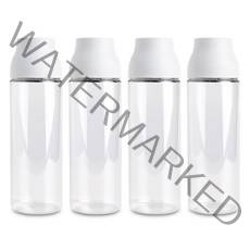 생활엔 깨끗한 이지캡 원형 물병 4p, 화이트, 1100ml