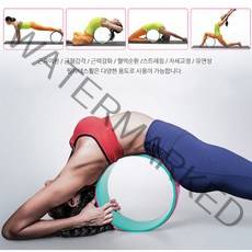 Lenwave 필라테스휠 요가휠 스트레칭 요가용품, 요가링_블랙퍼플