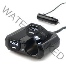 와인아트 폴딩 USB 초고속 충전소켓, AW-Z84, 블랙