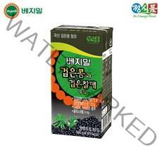 베지밀 검은콩과 검은참깨 두유, 190ml, 32개