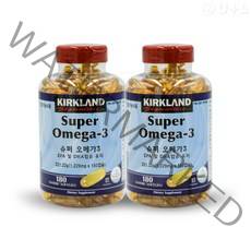 커클랜드 시그니춰 슈퍼오메가3 180캡슐x2개 (총360CT) 코스트코, 2개, 180캡슐