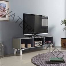 수디자인가구 도도 3칸 오픈형 TV거실장 티비다이 미니 장식장 TV장/거실장, 연그레이
