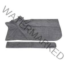 개 목욕 가운 슈퍼 흡수성 목욕 옷 두꺼운 Shiba Inu 테디 목욕 타올 담요 빠른 건조 수분 애완 동물 목욕 가운 개, 코기 개를 위한 s, 협력사, 그레이 레이스 타입