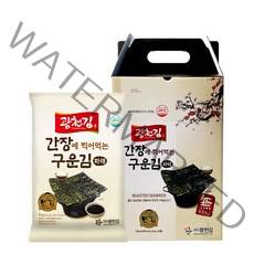 광천김 간장에 찍어먹는 구운 파래김, 1세트
