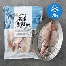 오바다 국내산 손질오징어 (냉동), 700g(6미), 1봉