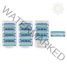 온비유 질레트 호환 프리미엄 밀착 5중 면도날 퓨전 프로글라이드 파워, 3개, 4개입