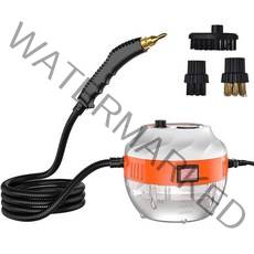 스팀청소기 고온 고압 세차 이동형청소기 소형 스팀 청소기 2800W 청소 기계 3 브러쉬 대용량 휴대용 기선 부엌 소파, White+KR+110V