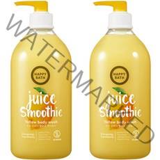 해피바스 주스스무디 옐로우 바디워시, 820g, 2개