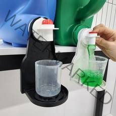 무타공마켓 생활꿀템 간편한 세탁 세제 컵 홀더 보관 거치대, 화이트