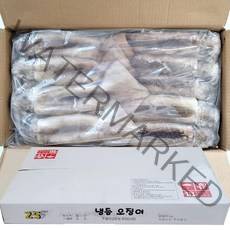 오징어 베이트 3kg 냉동 수입 통오징어 업소용 냉동 9-10미, 1개
